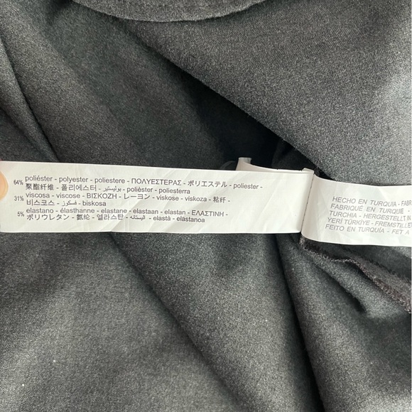 [L] Zara Women Dark Gray Relaxed Fit Shirt Jacket Shacket NWOT - Picture 9 of 11